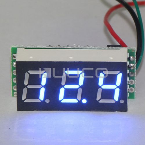 0.4&#034; Slim Digital Voltmeter DC 0-100V Panel Meter Blue LED Voltage Power Monitor