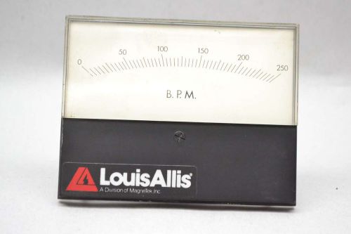 MAGNETEK 5P96-0075 LOUIS ALLIS 0-250 BPM PANEL METER D418515