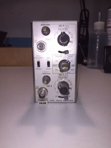 TEKTRONIX 7A26 DUAL TRACE AMPLIFIER