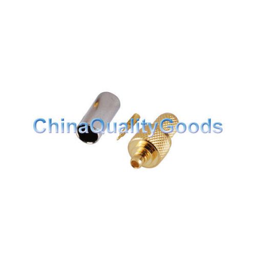 MMCX Crimp Male Plug straight for LMR195 RG58 RG400 RG142 RF Coax Connector