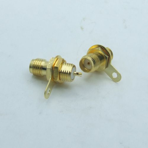 50pcs sma female sockets front panel mount connector tail solder rf adapters for sale