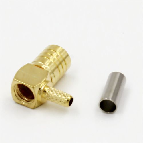 10 pcs SMB female jack right angle crimp RG174 RG316 Connectors