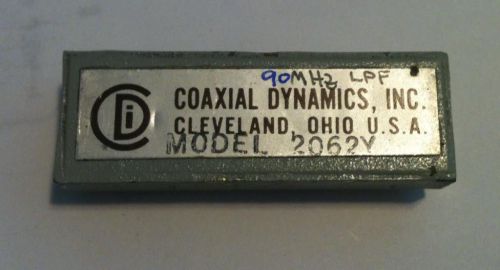 Lowpass Filters 50 MHz &amp; 90 MHz Circuit Board Mounting Coaxial Dynamics 2062X/Y