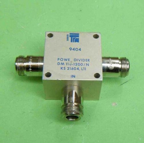 1 pcs trm dm 110-1200/n power divider 3db 700-850mhz n(f) 60w #va-43 for sale