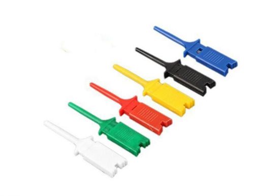 Serviceable fashion 10 pcs test clip mini grabber smd ic hook probe jumper ync for sale