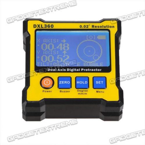 DXL360 Digital Protractor Inclinometer Level Box 0.02 Resolution e