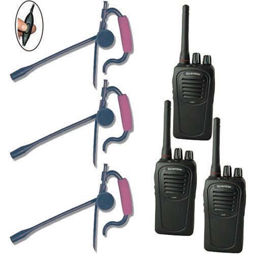 SC-1000 Radio  Eartec 3-User Two-Way Radio System Edge Inline PTT EDSC3000IL