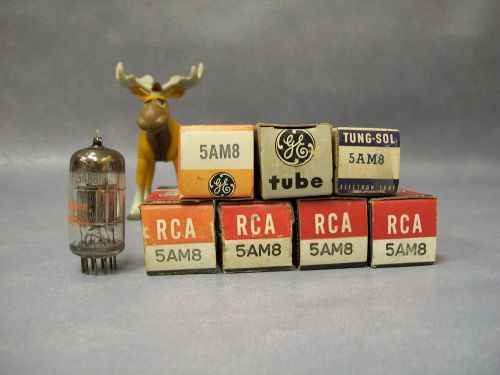 5AM8 Vacuum Tubes   Lot of 7   GE / RCA / Tung-Sol