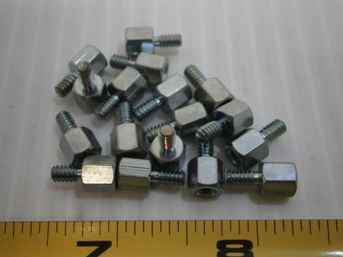 H H Smith 8248 1/4 standoff brass #6-32 thread 1/4 L male female lot of 50 #346