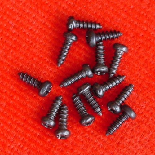 &gt; 100pcs PA2 x 6mm Self-tapping Cross Head Screw BLK-Fe