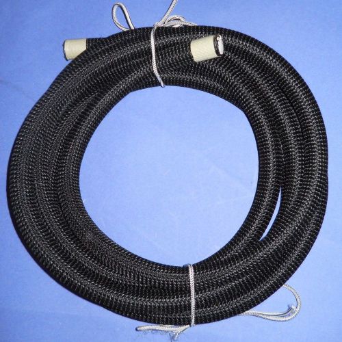 7/8&#034; x 12&#039; Black MFP Sheath Bungee Shock Cord - Shock Absorber for Docking