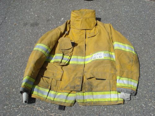 46x32 Jacket Big Firefighter Bunker Fire Gear GLOBE GX-7 DRD..09/08 J211