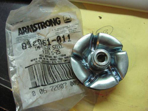 ARMSTRONG CIRCULATOR PUMP STEEL IMPELLER 812961-011 FOR S-25 PUMP 2-3/4&#034; DIA