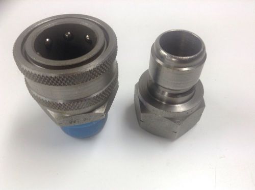 PARKER SST-6M Hydraulic Coupler,3/4 &#034; NPT AND SST-N6M Nipple 3/4&#034;NPT