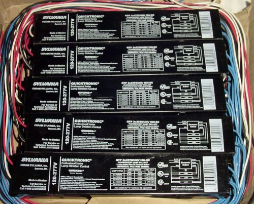 Qty (10) sylvania osram quicktronic qtp3x32t8/unv isn-sc t8 fluorescent ballasts for sale