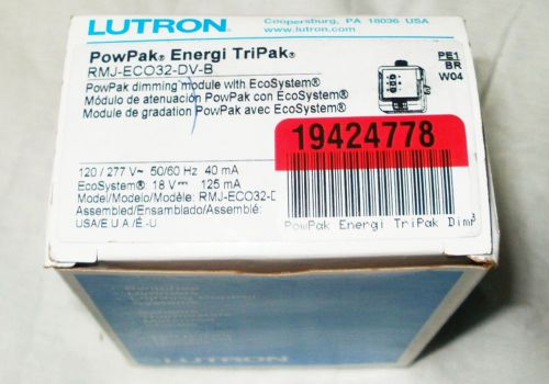 Lutron RMJ-ECO32-DV-B PowPak Energi TriPak Dimming Module for EcoSystem New