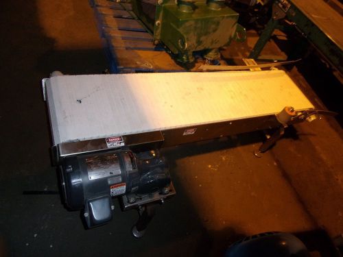 Stainless Steel Conveyor With Sanitary Matt Belt 5&#039; long x 14&#034; Wide