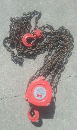 Dayton 1vw51 chain hoist 1/2 ton-10 foot lift- half ton for sale