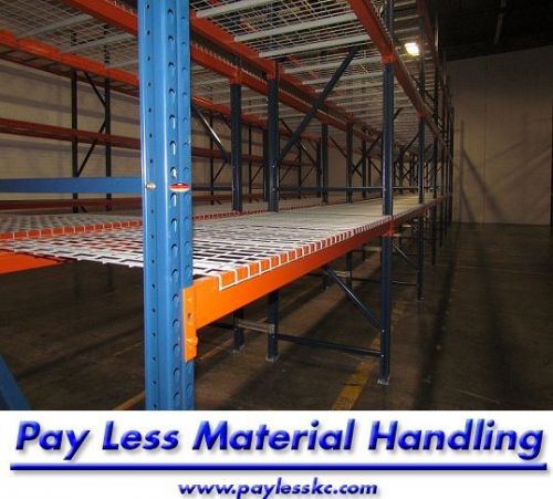 Pallet rack industrial frames new teardrop racks uprights racking 42&#034;x144 3&#034;x3&#034; for sale