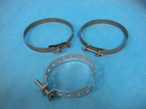 Hitek Mfg. Pipe Screw Clamps 3&#034;, 4&#034; Lot of 3