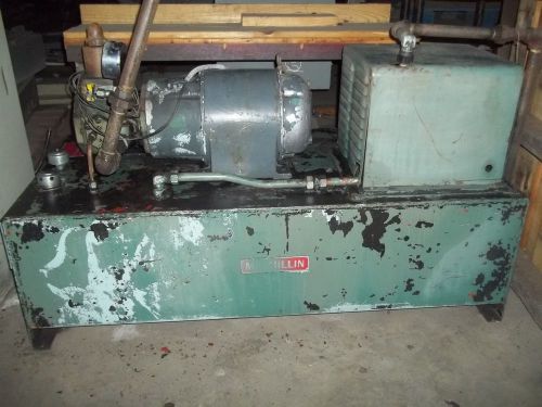 Macmillan hydraulic racine pump-motor unit #4-fa odp 7.5hp 256-u frame 1200rpm for sale