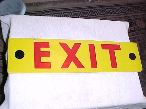 Vtg EXIT Sign Bakelite ?  Plastic ? Industrial Theater Scranton PA