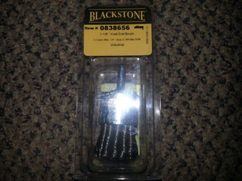 Blackstone 1-1/8&#034; knot end brush, course wire, 1/4&#034; stem, 0838656 for sale