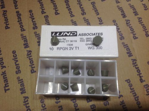 10 New  CERAMIC INSERTS RPGN-3V  T1  WG-300