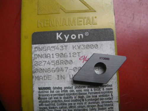 DNGA543T KY3000 KENNAMETAL CERAMIC TURNING (PROFILE) INSERTS