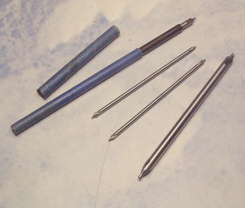 4 Machinist Long Drill-Countersink Bits Tool &amp; Die Turning