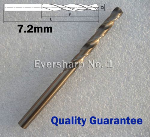 Lot 1pcs Cobalt Drill Bit M35 HSS Twist Drill 7.2 mm(.2835&#034;) For Stainless Steel