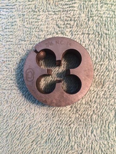 7/16&#034; x 14NC Round Split Adjustable Die