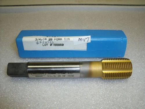 3/4-16 unf 2b 6 fl tin coated form tap hss tap for sale