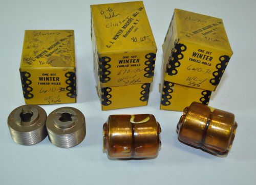 Lot of 3 C.J. Winter Machine Works Thread Roll Sets 610-32 WC-1