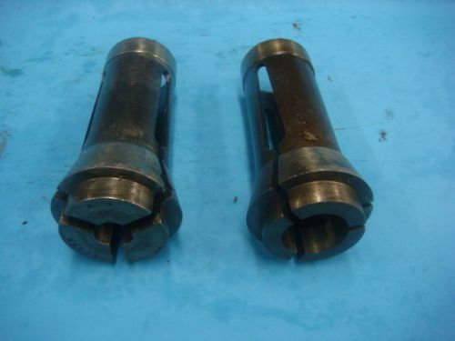 BROWN &amp; SHARPE #22 ROUND COLLET SET, 2 PCS - 7/16&#034;, 15/16&#034;.