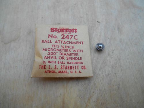 STARRETT  NO. 247C BALL ATTACHMENT , .250&#034; BALL