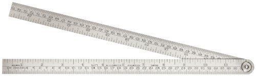 Starrett 471 steel folding rule w/ circumference measurement, 24&#034; length, 3/4&#034; for sale