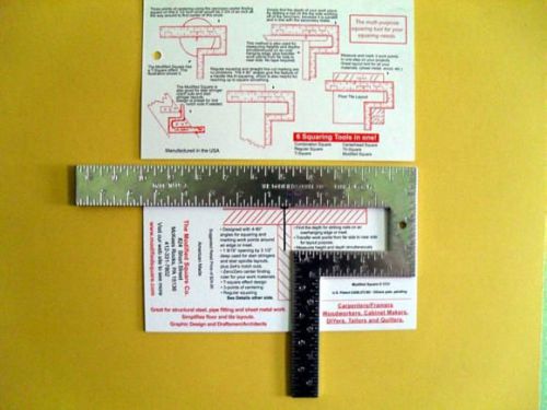 Modified Square, Stair stringer tool, tri square lumber 2x4 measuring layout