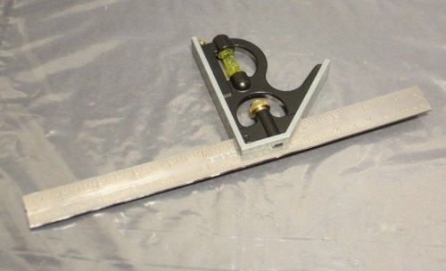 EMPIRE 12&#034; Machinist Carpenter Combination Square Made In USA (B2)