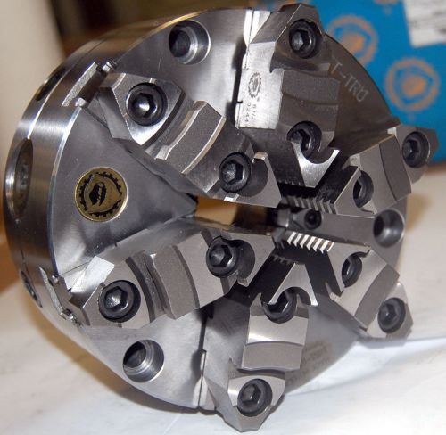 Bison 6&#034; 6-jaw set-tru scorll forged steel lathe chuck-.0004&#034; tir, w/fine adj. for sale