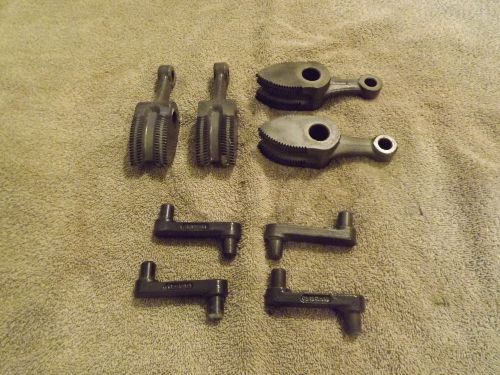 LOT OF 4 RIDGID 69070 D500X CHUCK JAWS &amp; Levers 802 pipe threader/ threading