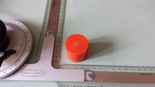 1-13/16&#034; dia. x 1-1/2&#034; long urethane / polyurethane 80 a orange rod p/n 11004 for sale