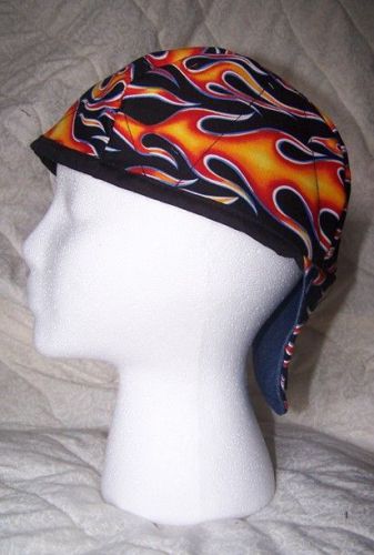 Welding cap, pipe fitter,~~~ yell/black flames~~~~~~~~~~  &#034;&#034;new fabric&#034;&#034; for sale