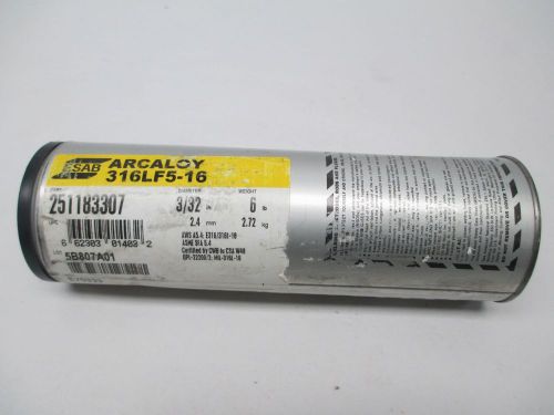 NEW ESAB 251183307 ARCALOY 316LF5-16 3/32IN 2.4MM 5-1/2LB ELECTRODE D276742