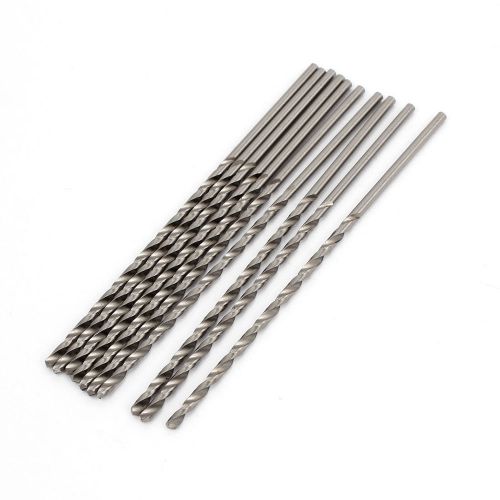 10 Pcs Straight Shank 50mm Flute Long 1.7mm Dia Electric Drill Twist Bit