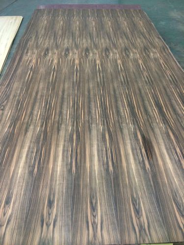 Wood veneer ebony 48x98 1pcs total 10mil paper backed &#034;exotic&#034; 1523 for sale