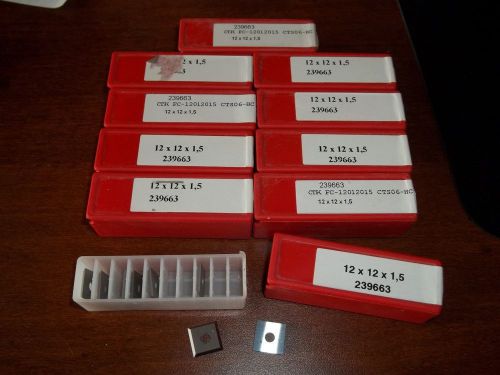 shaper cutter  insert carbide 12x12x1.5  9 new box of 10 cutter + 8  98 total