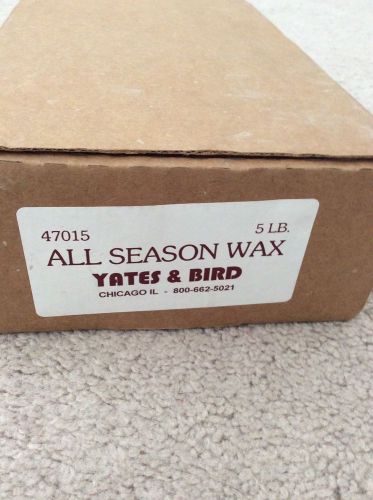 Yates And Bird &#034;Flesh-Tone&#034; All Season Wax