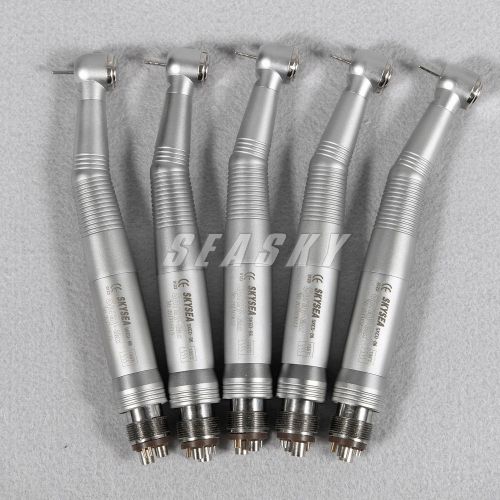 5 dental Fiber Optic High Speed Turbine Triple Handpiece w/ quick 6Hole Coupler