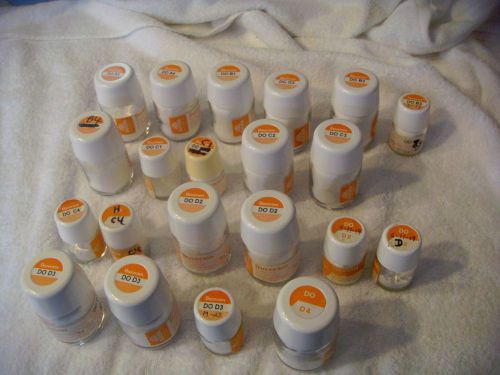 USED LOT OF DUCERA DUCERAM DO DENTIN OPAQUE MAT&#039;L PORCELAIN POWDER